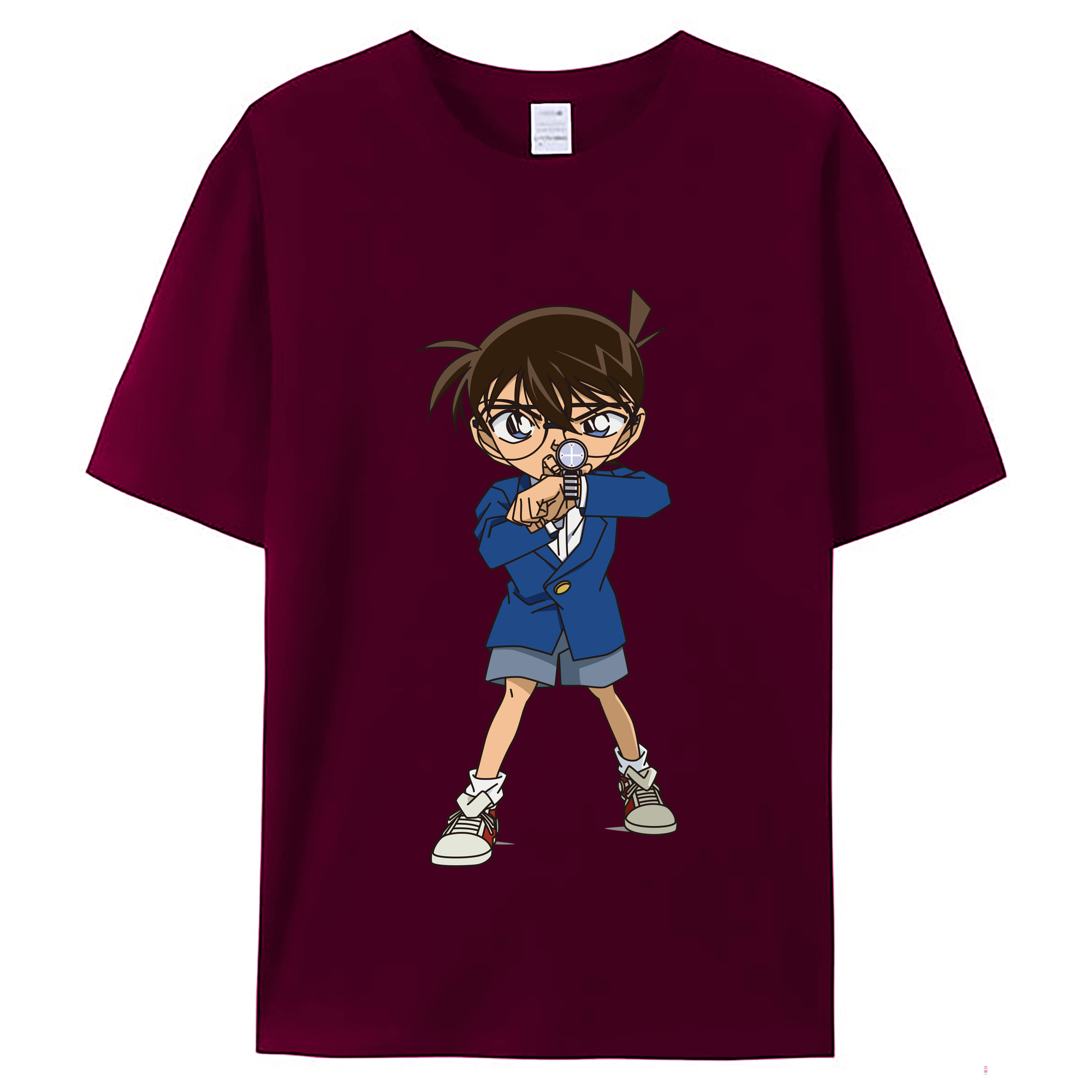 （画像用） 名探偵コナン 江戸川 コナン Detective Conan Conan Edogawa レディースカジュアルプリントTシャツ（綿100％）